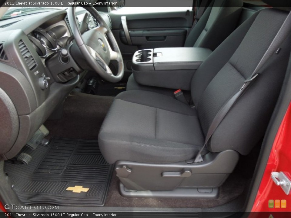 Ebony Interior Front Seat for the 2011 Chevrolet Silverado 1500 LT Regular Cab #74629089