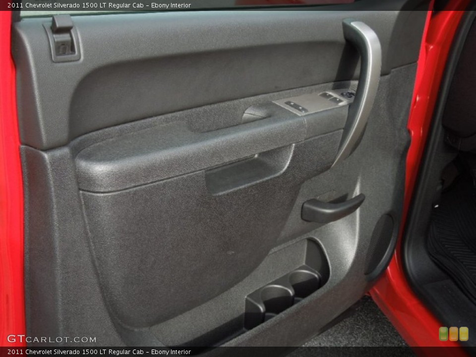 Ebony Interior Door Panel for the 2011 Chevrolet Silverado 1500 LT Regular Cab #74629134