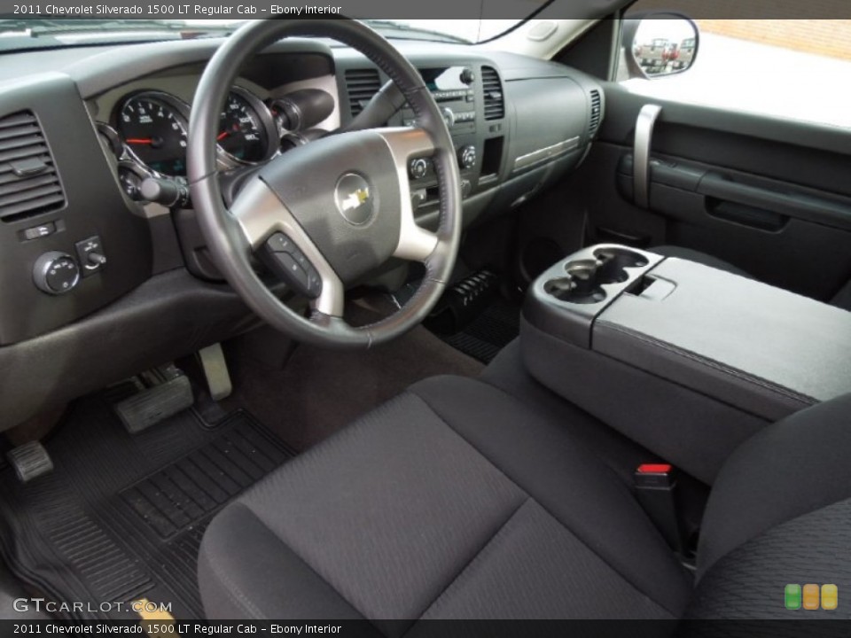 Ebony Interior Prime Interior for the 2011 Chevrolet Silverado 1500 LT Regular Cab #74629477