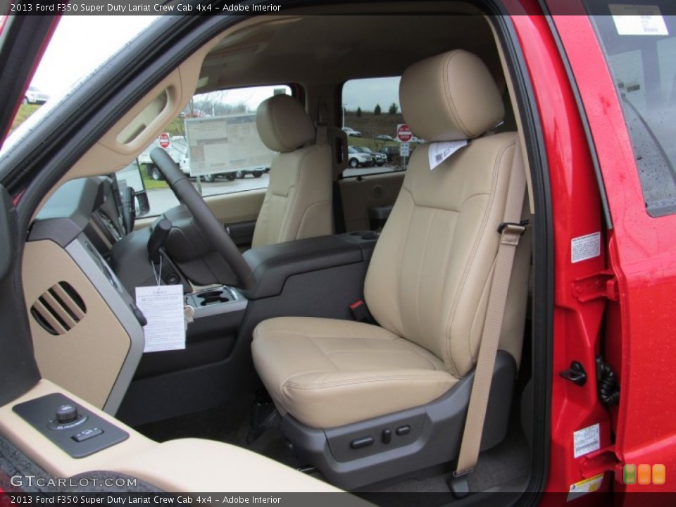 Adobe Interior Photo for the 2013 Ford F350 Super Duty Lariat Crew Cab 4x4 #74632923