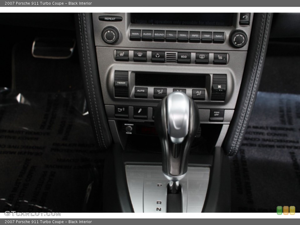 Black Interior Controls for the 2007 Porsche 911 Turbo Coupe #74633301