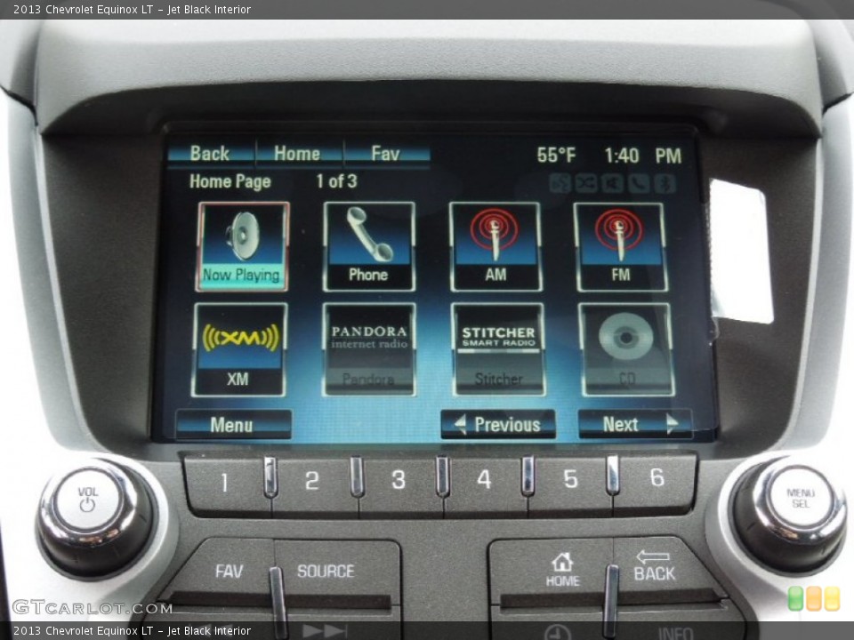 Jet Black Interior Controls for the 2013 Chevrolet Equinox LT #74633739