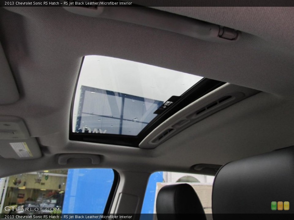 RS Jet Black Leather/Microfiber Interior Sunroof for the 2013 Chevrolet Sonic RS Hatch #74636346