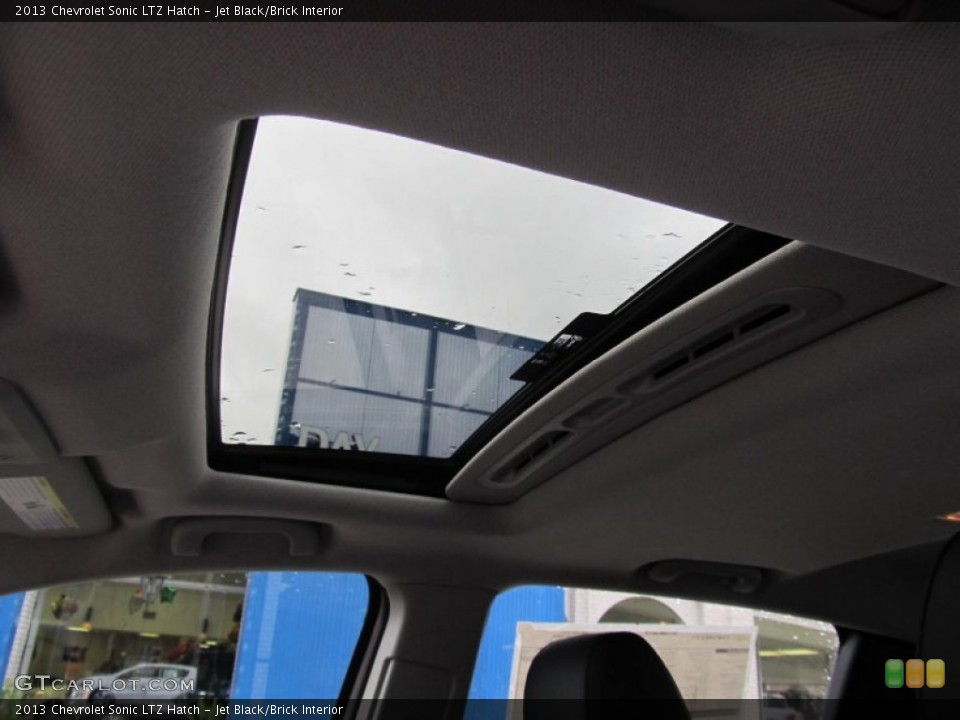 Jet Black/Brick Interior Sunroof for the 2013 Chevrolet Sonic LTZ Hatch #74636816