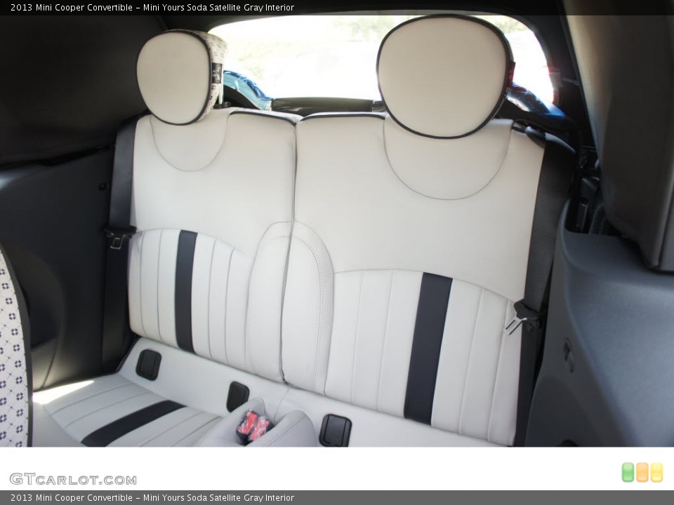 Mini Yours Soda Satellite Gray Interior Rear Seat for the 2013 Mini Cooper Convertible #74638356