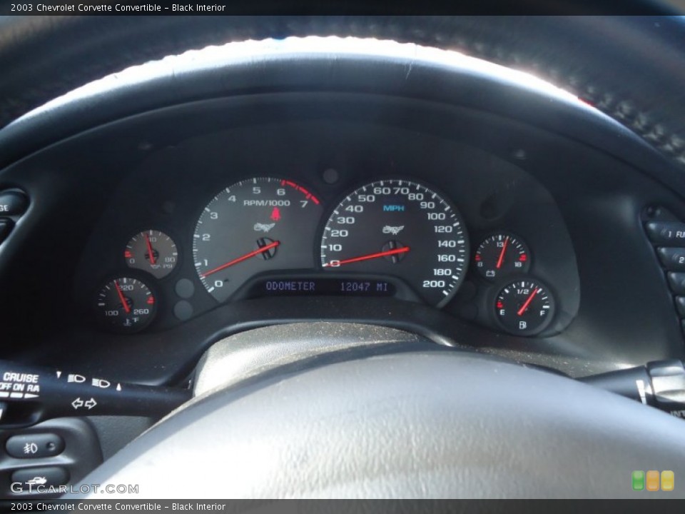 Black Interior Gauges for the 2003 Chevrolet Corvette Convertible #74640561