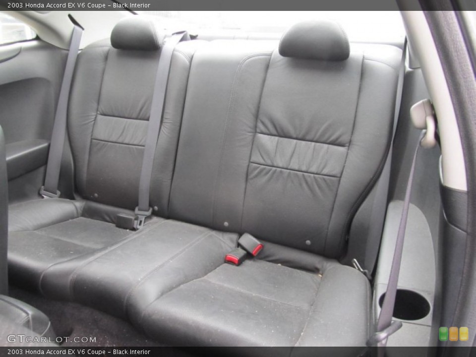 Black Interior Rear Seat for the 2003 Honda Accord EX V6 Coupe #74641373
