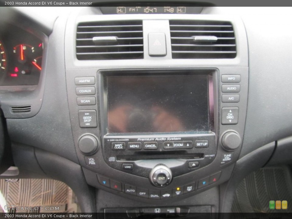 Black Interior Controls for the 2003 Honda Accord EX V6 Coupe #74641422