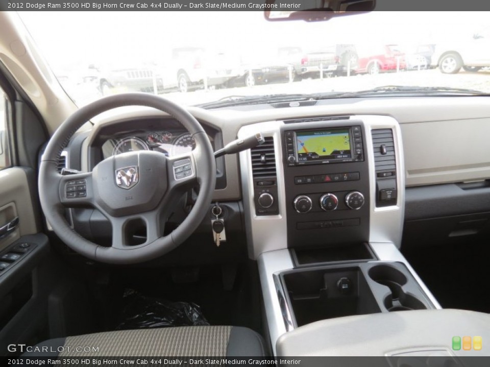 Dark Slate/Medium Graystone Interior Dashboard for the 2012 Dodge Ram 3500 HD Big Horn Crew Cab 4x4 Dually #74641575