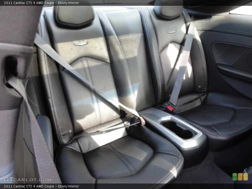 Ebony Interior Rear Seat for the 2011 Cadillac CTS 4 AWD Coupe #74642966