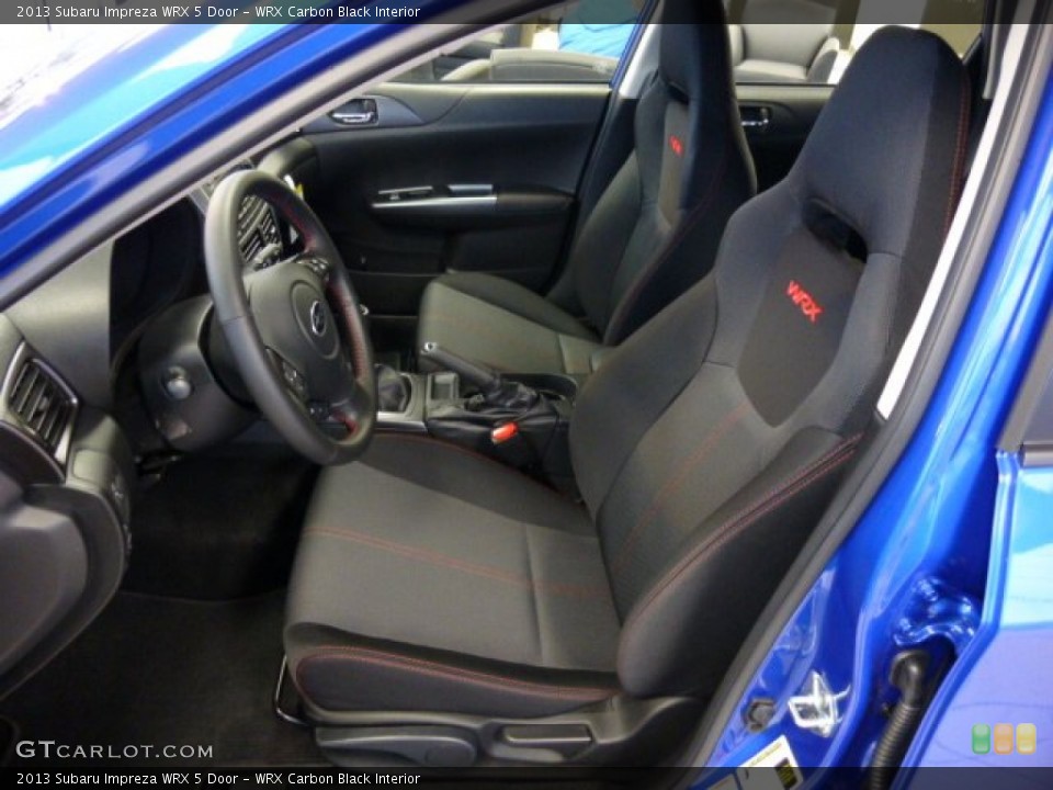WRX Carbon Black Interior Front Seat for the 2013 Subaru Impreza WRX 5 Door #74646529