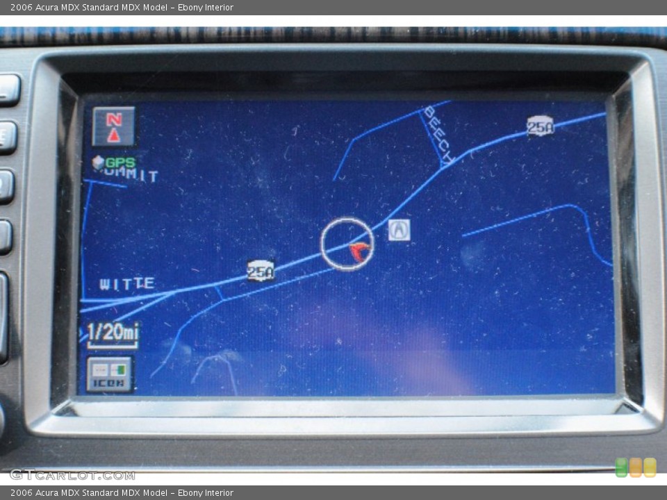 Ebony Interior Navigation for the 2006 Acura MDX  #74649744