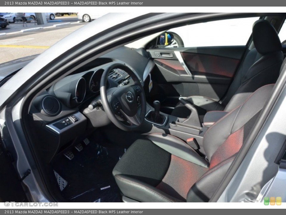 MAZDASPEED Black MPS Leather Interior Photo for the 2013 Mazda MAZDA3 MAZDASPEED3 #74654067