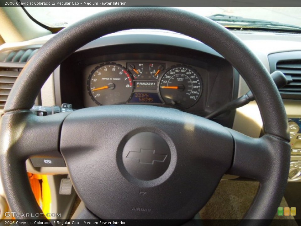 Medium Pewter Interior Steering Wheel for the 2006 Chevrolet Colorado LS Regular Cab #74654655