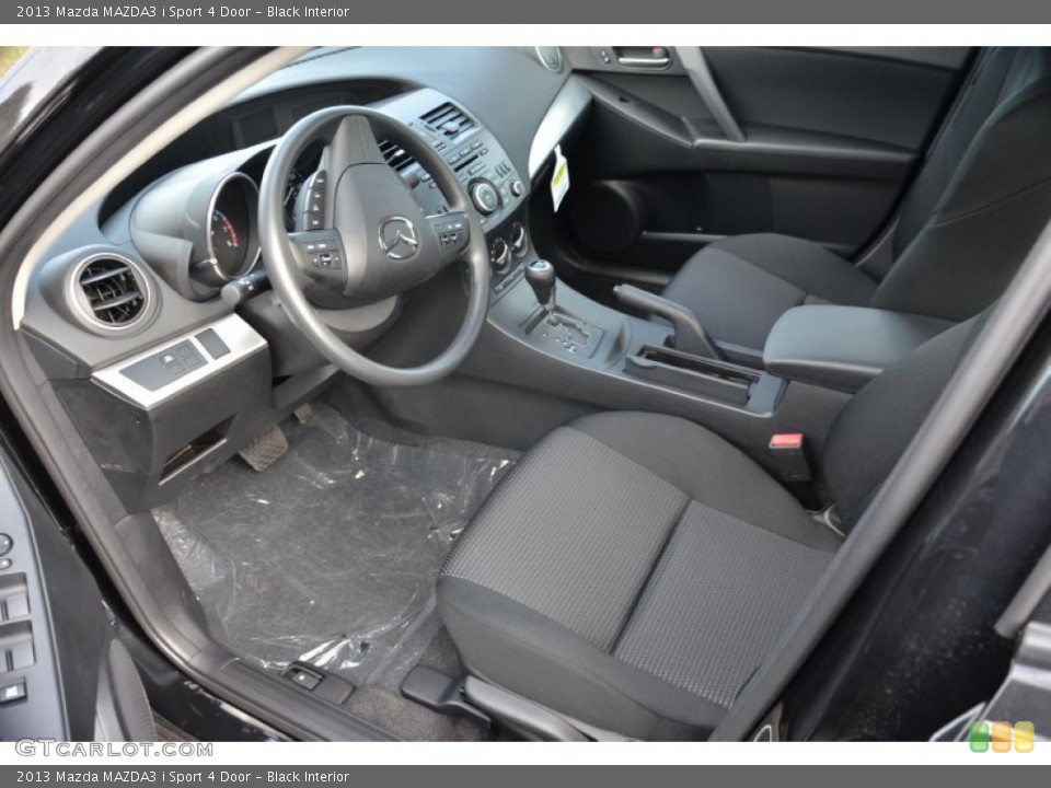 Black Interior Prime Interior for the 2013 Mazda MAZDA3 i Sport 4 Door #74655315