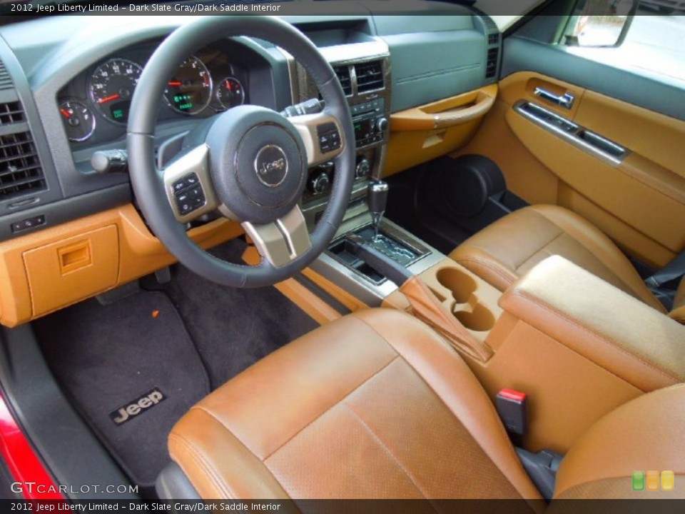 Dark Slate Gray/Dark Saddle Interior Prime Interior for the 2012 Jeep Liberty Limited #74656070