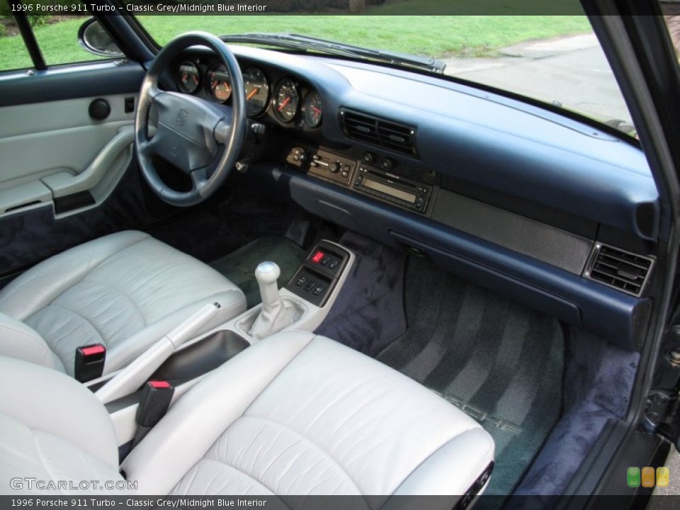 Classic Grey/Midnight Blue Interior Dashboard for the 1996 Porsche 911 Turbo #74656264