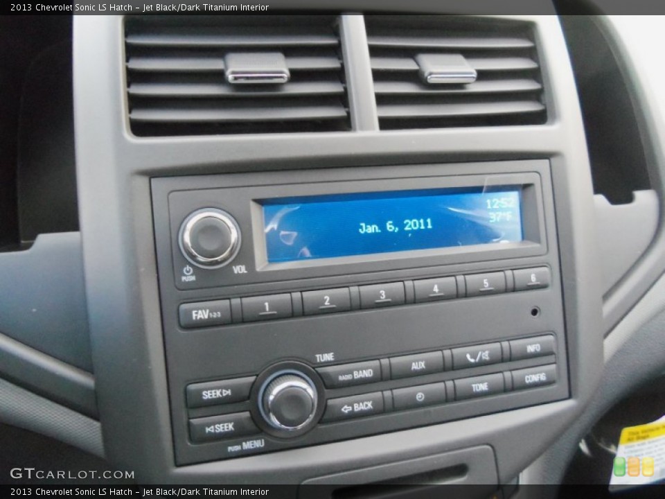 Jet Black/Dark Titanium Interior Audio System for the 2013 Chevrolet Sonic LS Hatch #74656818