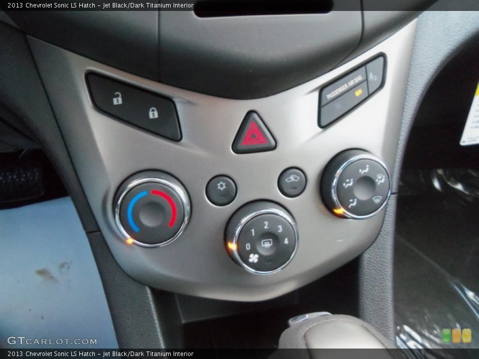 Jet Black/Dark Titanium Interior Controls for the 2013 Chevrolet Sonic LS Hatch #74656842
