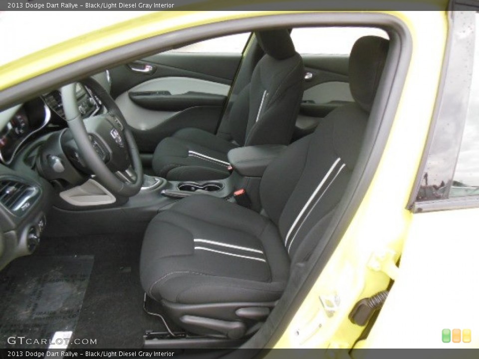 Black/Light Diesel Gray Interior Front Seat for the 2013 Dodge Dart Rallye #74658629