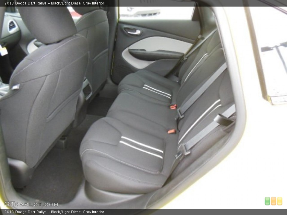 Black/Light Diesel Gray Interior Rear Seat for the 2013 Dodge Dart Rallye #74658666