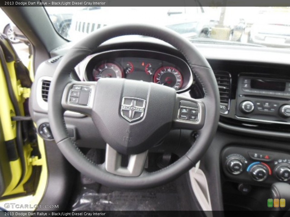 Black/Light Diesel Gray Interior Steering Wheel for the 2013 Dodge Dart Rallye #74658786