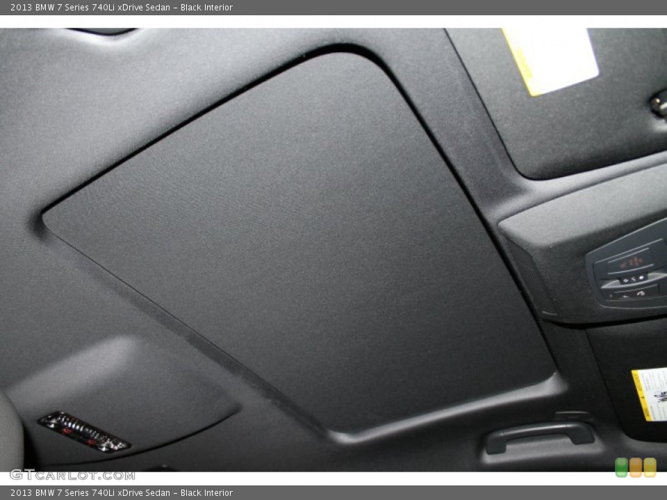 Black Interior Sunroof for the 2013 BMW 7 Series 740Li xDrive Sedan #74661471