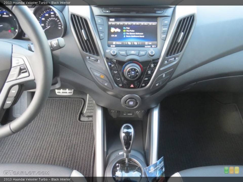 Black Interior Controls for the 2013 Hyundai Veloster Turbo #74661969