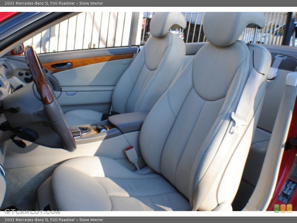 Stone Interior Front Seat for the 2003 Mercedes-Benz SL 500 Roadster #74662571