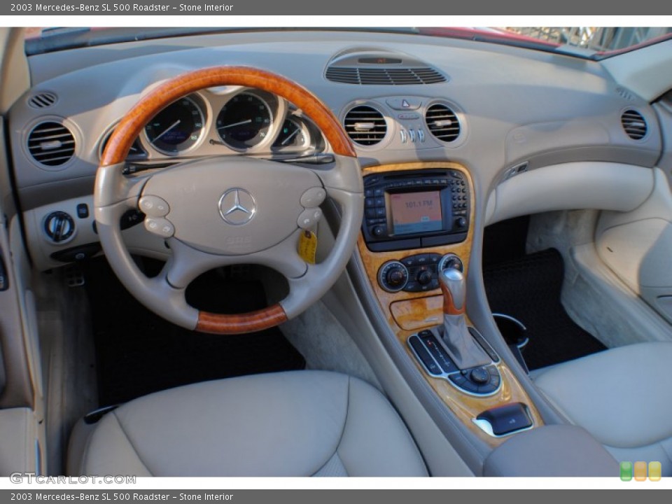 Stone Interior Dashboard for the 2003 Mercedes-Benz SL 500 Roadster #74662683