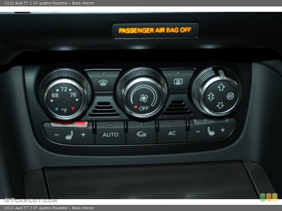 Black Interior Controls for the 2013 Audi TT 2.0T quattro Roadster #74666136