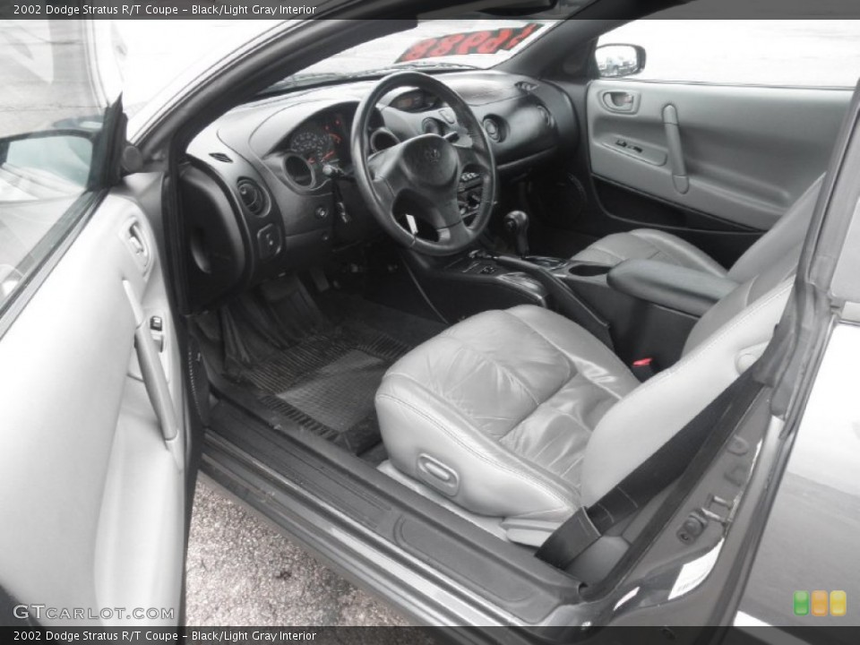 Black/Light Gray Interior Prime Interior for the 2002 Dodge Stratus R/T Coupe #74668885