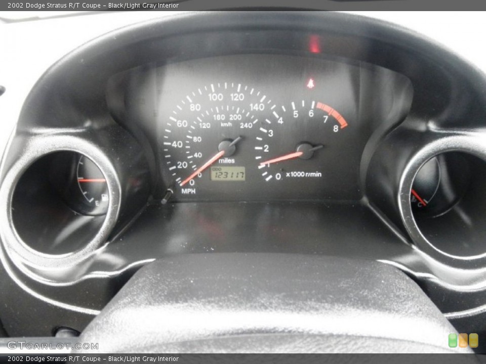 Black/Light Gray Interior Gauges for the 2002 Dodge Stratus R/T Coupe #74668983