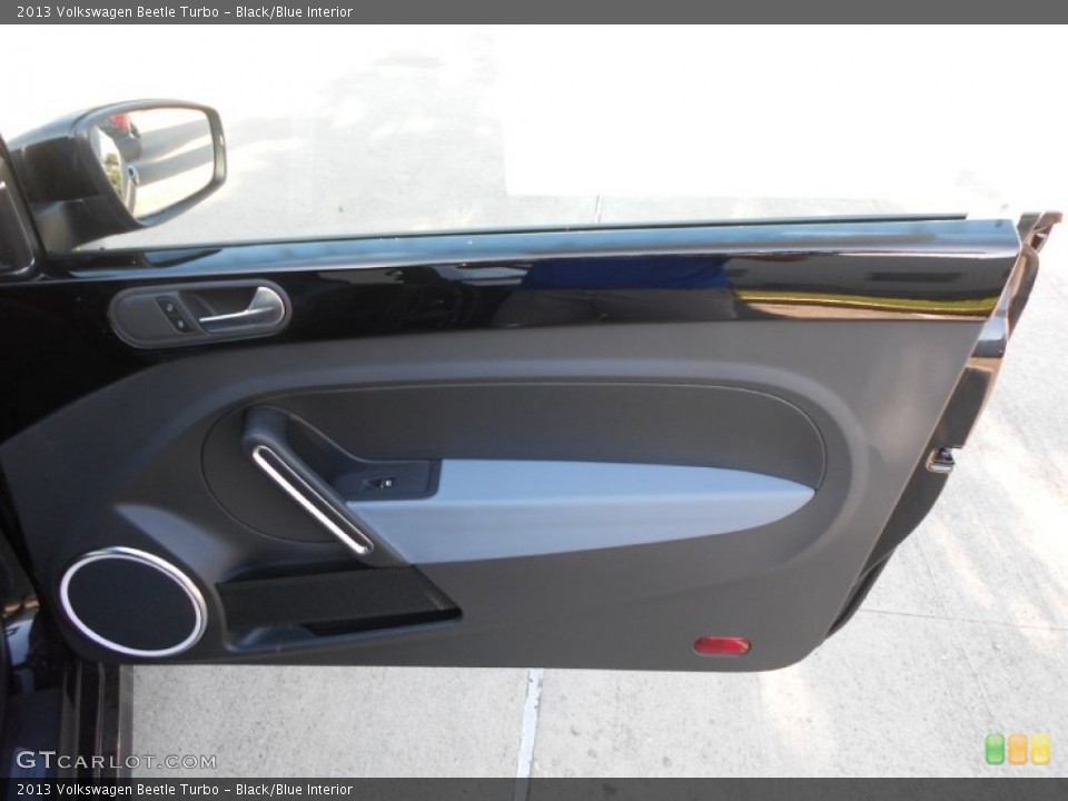 Black/Blue Interior Door Panel for the 2013 Volkswagen Beetle Turbo #74675413