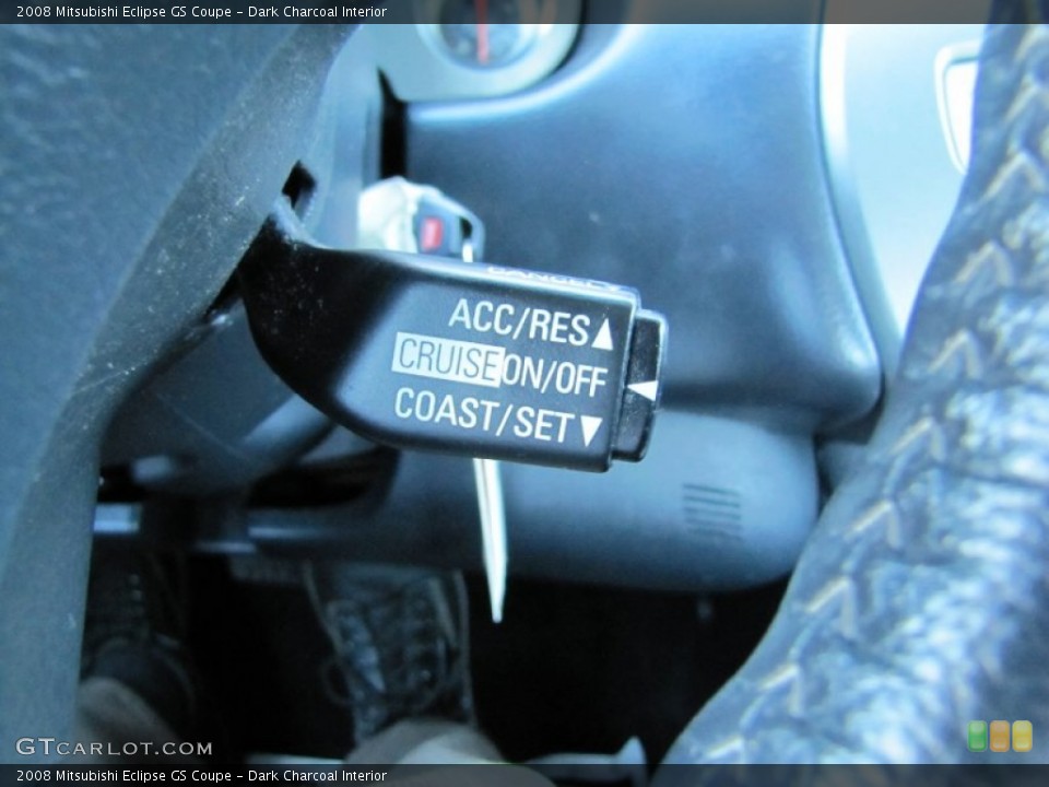 Dark Charcoal Interior Controls for the 2008 Mitsubishi Eclipse GS Coupe #74677599