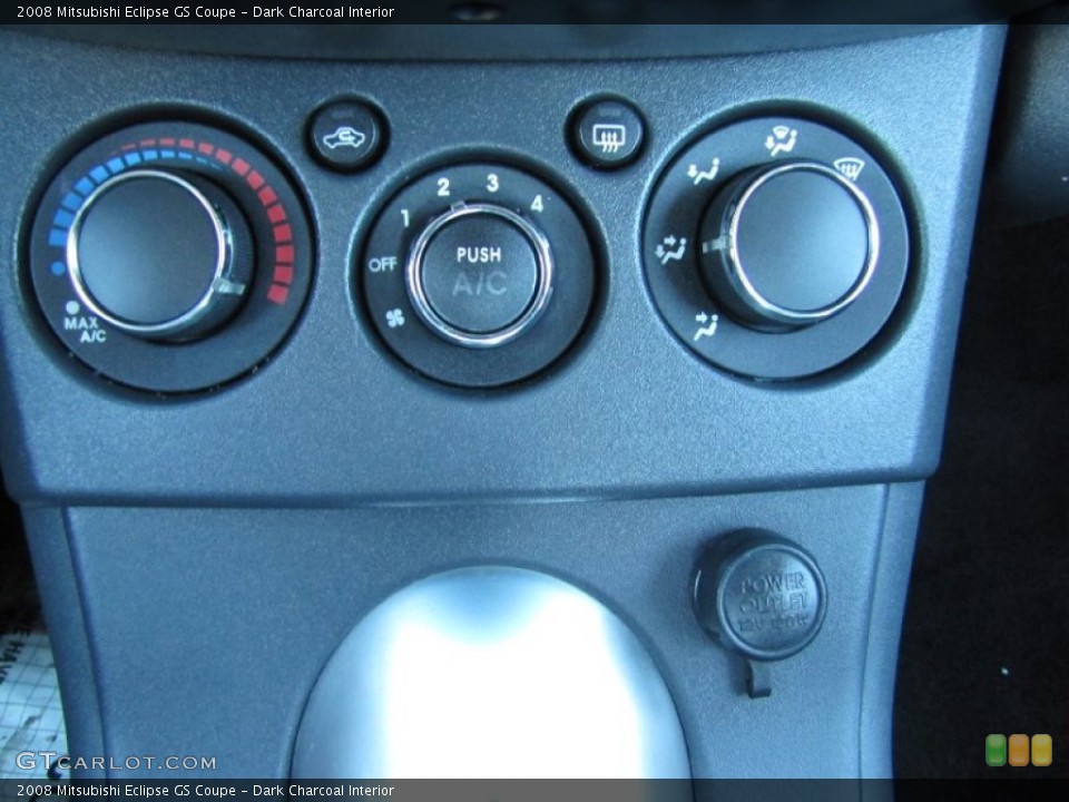 Dark Charcoal Interior Controls for the 2008 Mitsubishi Eclipse GS Coupe #74677649