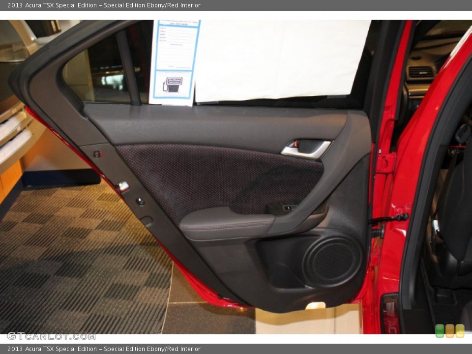 Special Edition Ebony/Red Interior Door Panel for the 2013 Acura TSX Special Edition #74678528