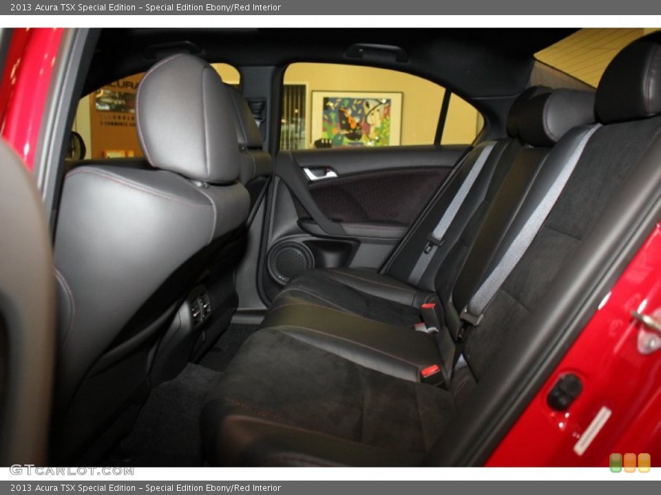 Special Edition Ebony/Red Interior Rear Seat for the 2013 Acura TSX Special Edition #74678543