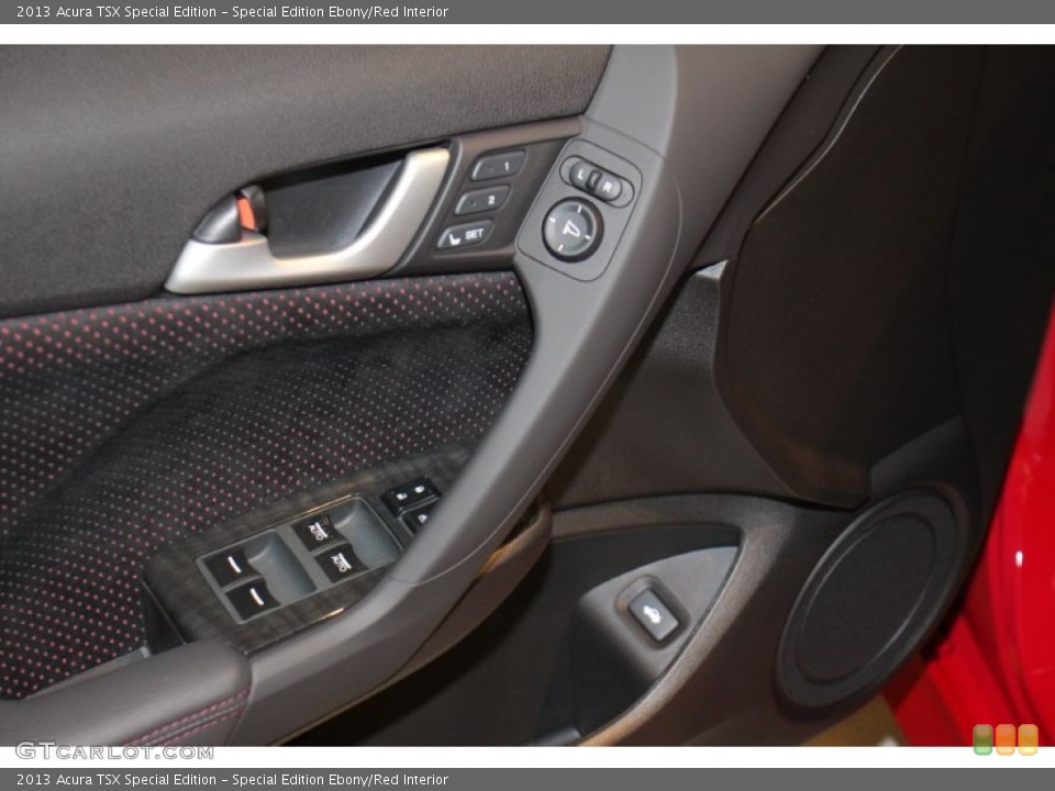 Special Edition Ebony/Red Interior Controls for the 2013 Acura TSX Special Edition #74678589
