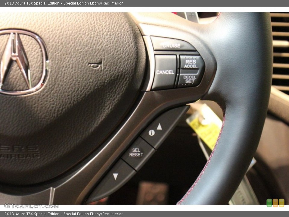 Special Edition Ebony/Red Interior Controls for the 2013 Acura TSX Special Edition #74678691