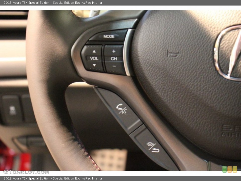 Special Edition Ebony/Red Interior Controls for the 2013 Acura TSX Special Edition #74678709