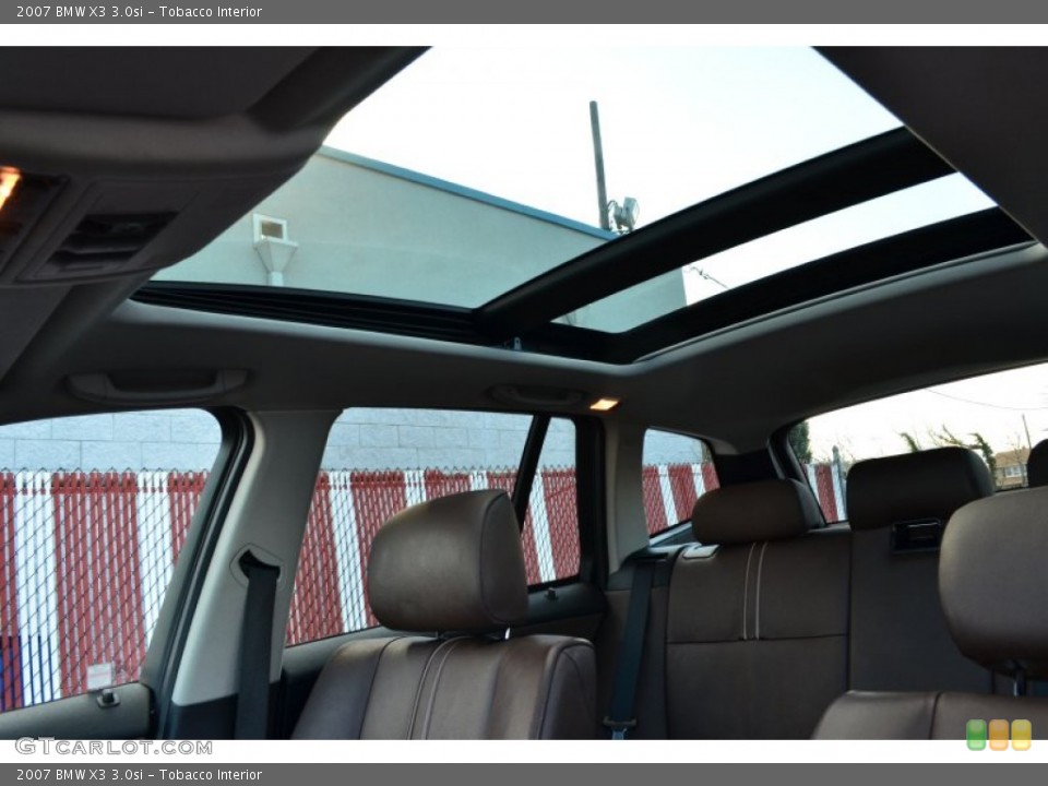 Tobacco Interior Sunroof for the 2007 BMW X3 3.0si #74679138
