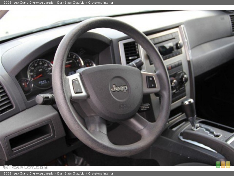 Dark Slate Gray/Light Graystone Interior Steering Wheel for the 2008 Jeep Grand Cherokee Laredo #74686648