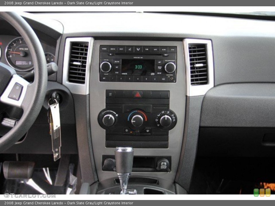 Dark Slate Gray/Light Graystone Interior Controls for the 2008 Jeep Grand Cherokee Laredo #74686750