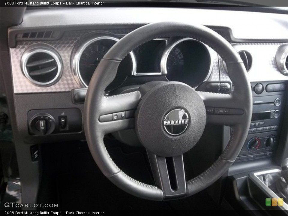 Dark Charcoal Interior Steering Wheel for the 2008 Ford Mustang Bullitt Coupe #74693908