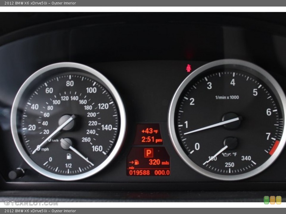 Oyster Interior Gauges for the 2012 BMW X6 xDrive50i #74697662