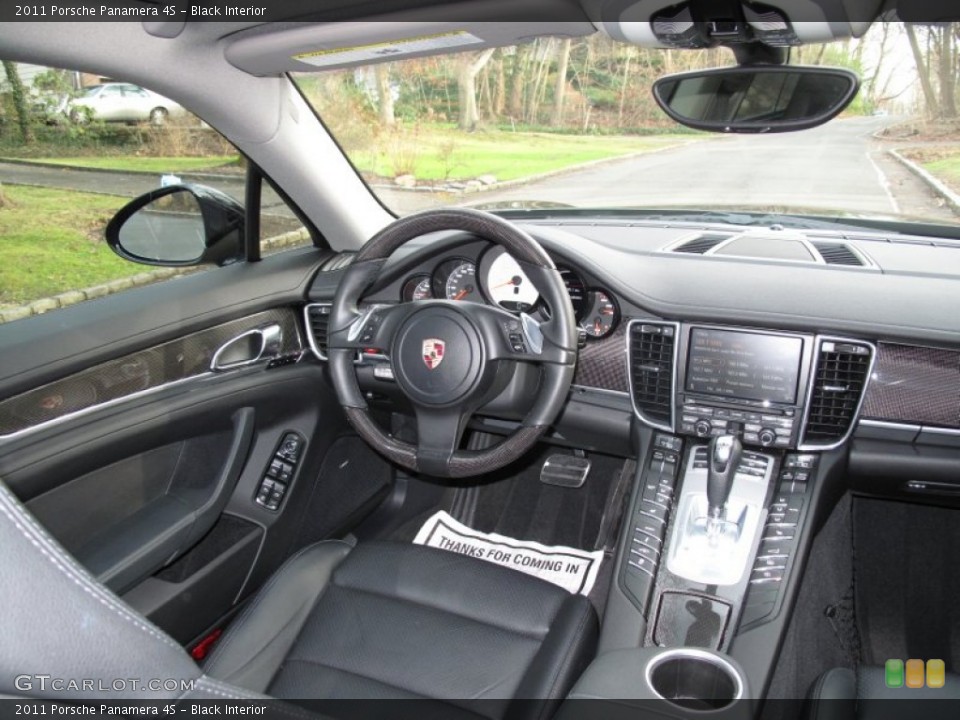 Black Interior Dashboard for the 2011 Porsche Panamera 4S #74698211