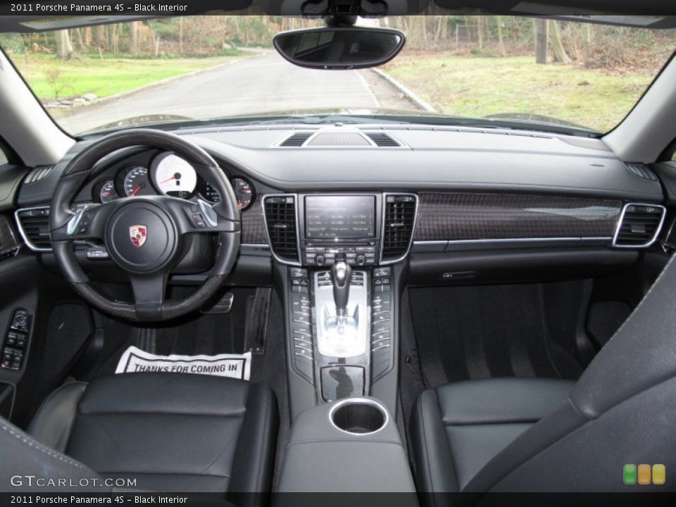 Black Interior Dashboard for the 2011 Porsche Panamera 4S #74698235