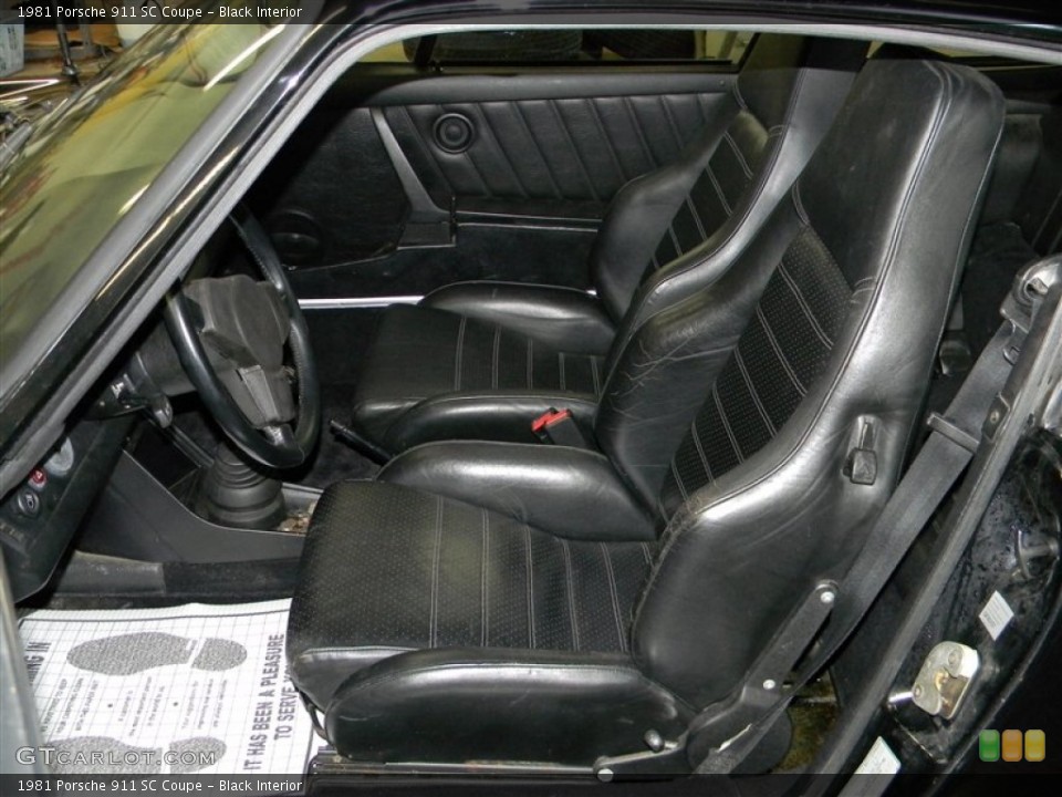 Black Interior Photo for the 1981 Porsche 911 SC Coupe #74698603