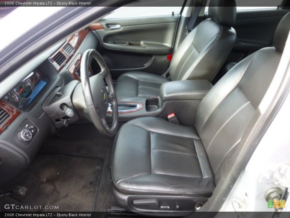 Ebony Black Interior Front Seat for the 2006 Chevrolet Impala LTZ #74698738